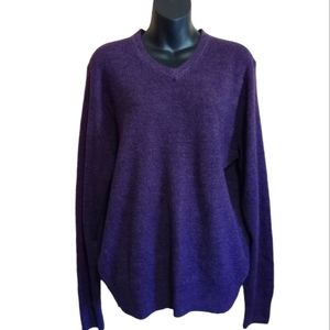 Women's Dockers Purple V-neck Sweater